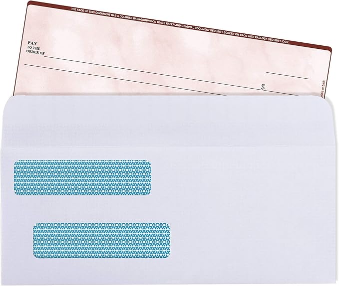 Aimoh 500#8 Double Window Gummed Security Envelopes - Image 5