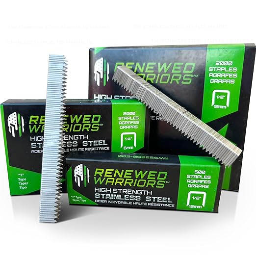 T50 Stainless Steel Staples 3/8 Marine; T50 Staples by RenewedWarriors