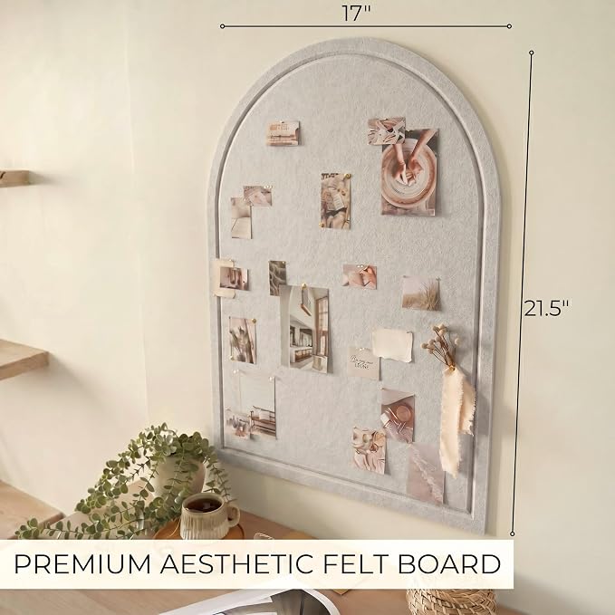 Large Arched Felt Bulletin Board - Image 2