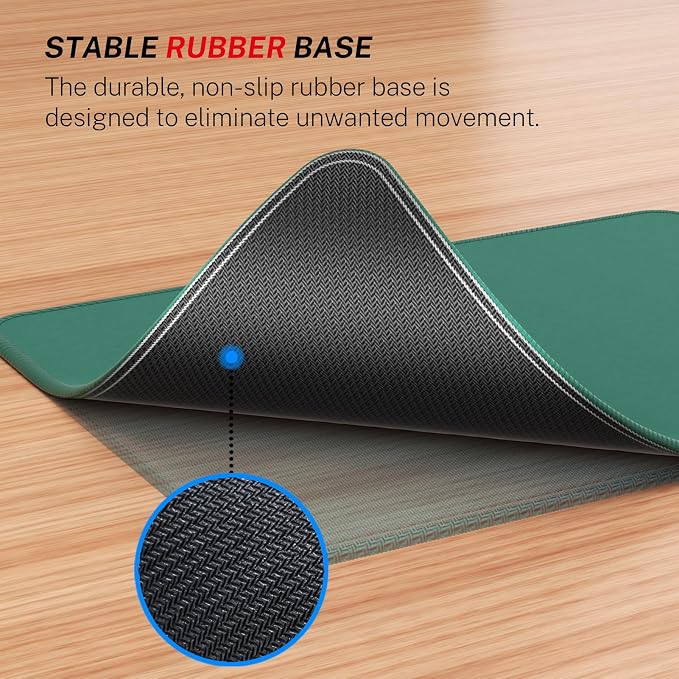 MROCO Essential Office & Gaming Mouse Pad, 8.5 x 11 Inch, Forest Green | - Image 4