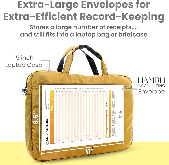 Extra Large Receipt Envelope & Receipts Organizer - Image 6
