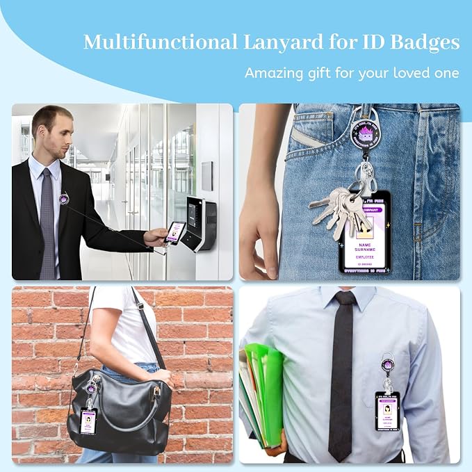 Hancynir Lanyards for Id Badges, Dumpster on Fire Badge Holder - Image 3