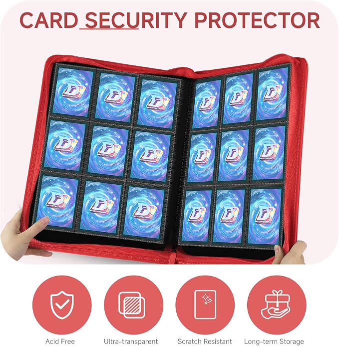 9 Pocket Card Binder, 360 Pockets Trading Card Binder, Double Sided Pocket - Image 6