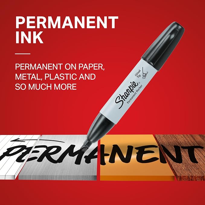 Sharpie Permanent Markers, Chisel Tip, Office Supplies - Image 3