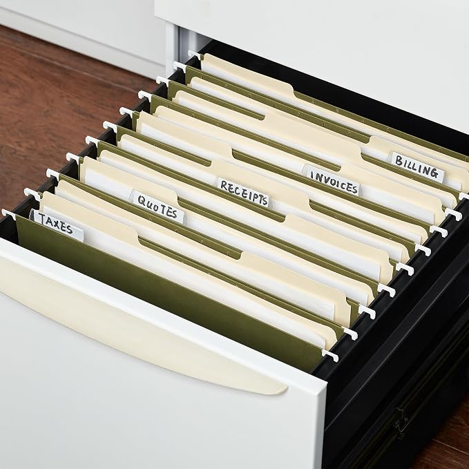 Staples Reinforced Hanging File Folders, Legal Size, Standard Green, Durable - Image 3