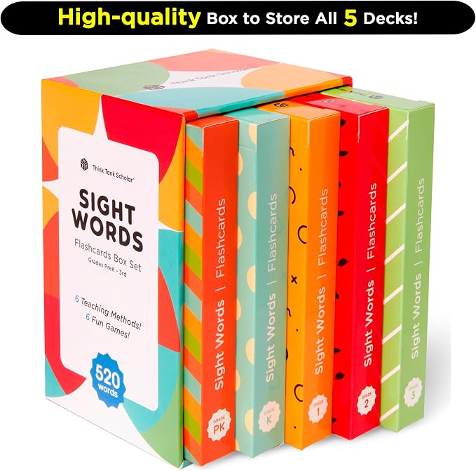 Award-Winning Sight Words Flash Cards – 520 High Frequency Words - Image 7