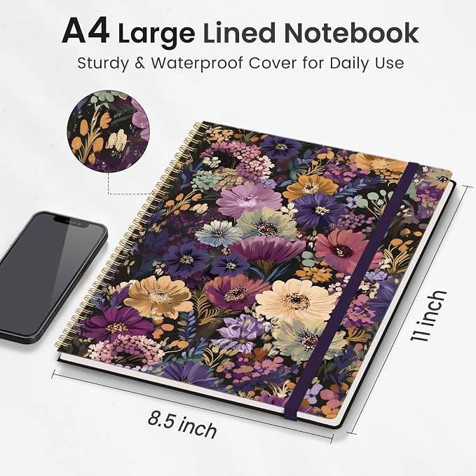 Taja Large Spiral Lined Journal - Image 2