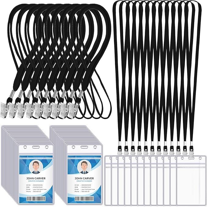 Marspark 300 Pcs ID Badge Holder by Marspark