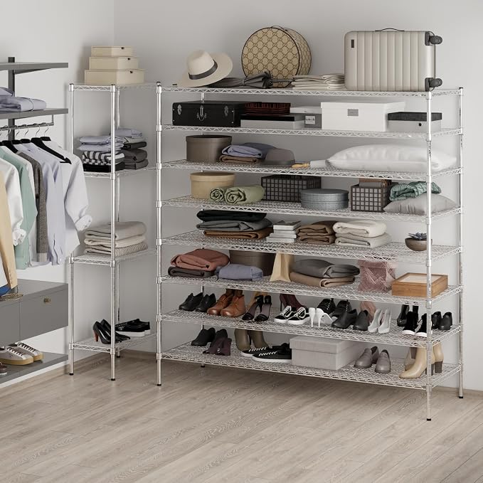 Regal Altair 24" Deep x 72" Wide x 74" Height Wire Shelving Kit | 8-Tier | NSF - Image 5