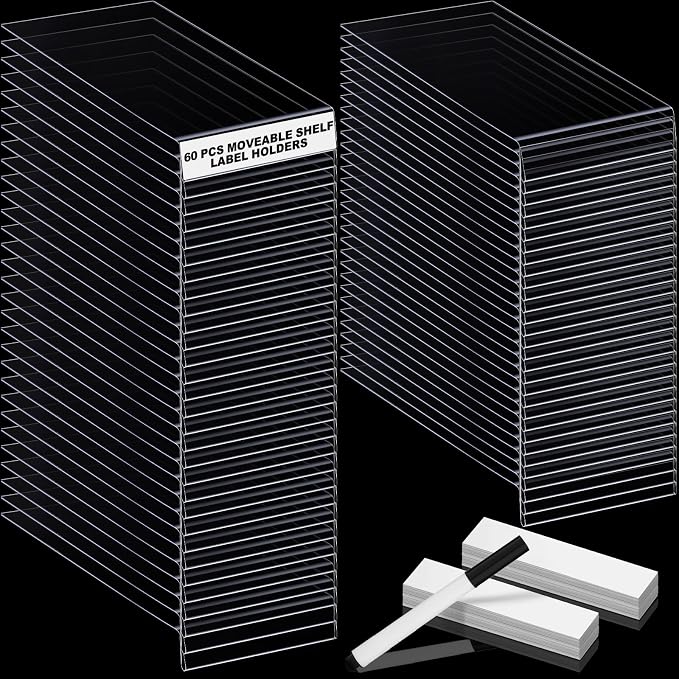 Containlol 60 Sets Moveable Shelf Label Display Holders - Image 9