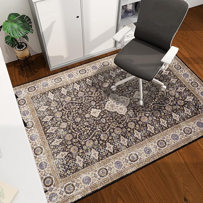 Office Chair Mat for Hardwood Floor, Machine Wash by CHAKME