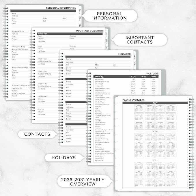 2026-2031 Monthly Planner/Calendar - Image 4
