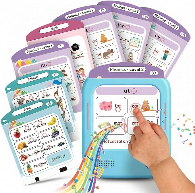 QuTZ Talking Flash Cards, Phonics Flash Cards, Learn to Read by Qutz-AFunLand