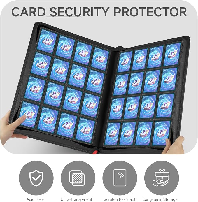 Card Binder with 1024 Cards, 16 Pocket Trading Card Binder Includes 32 Page - Image 6