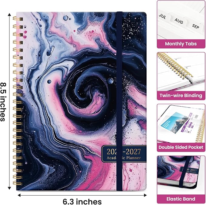 Planner 2026-2027, Academic Year Monthly and Weekly Calendar Planner, Jul 2026 - Image 4