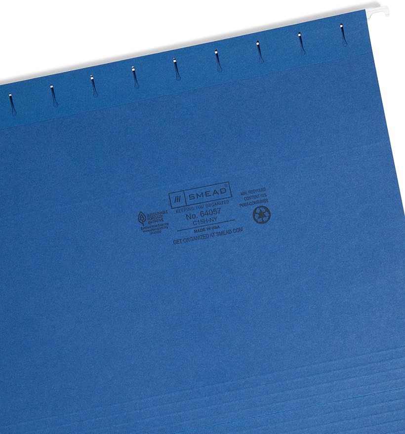 Smead Colored Hanging File Folder - Image 3