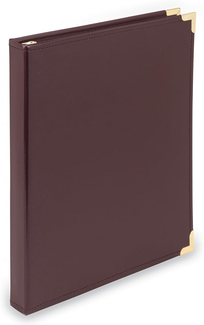 Samsill Classic Collection Leather 3 Ring Binder, Executive Presentation by Samsill