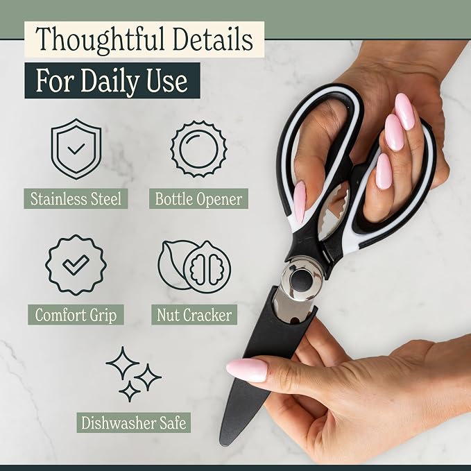 Heavy Duty Kitchen Shears With Sharpener - Image 4