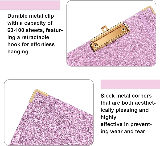 EYROZILL Clipboard Folio with Storage Pocket Organizer Folder Refillable Lined - Image 5