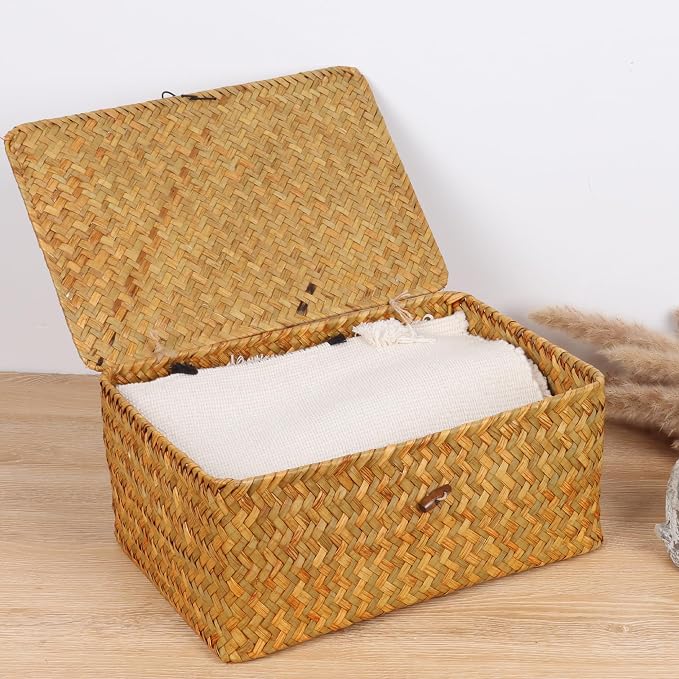 FEIALNDUO Wicker Shelf Baskets - Image 2