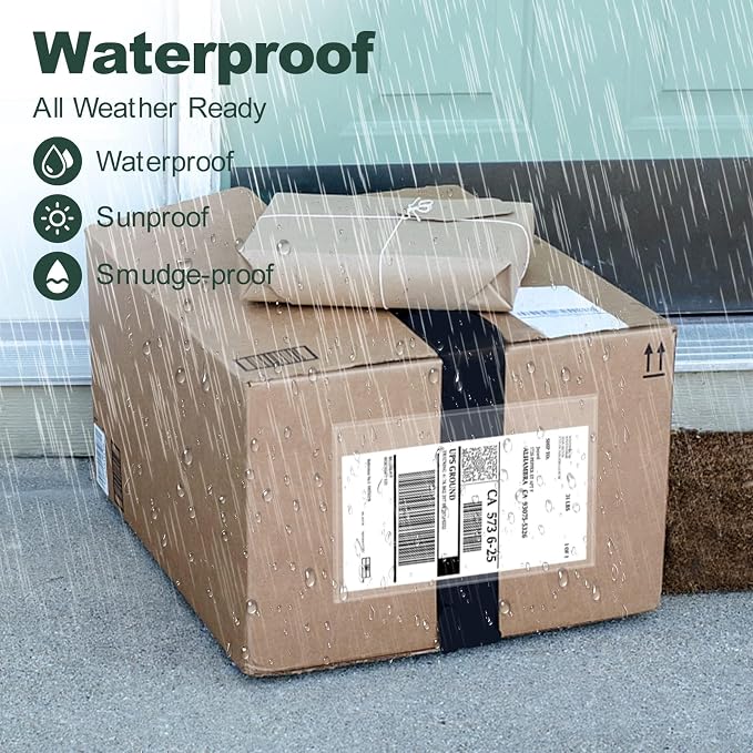 Clear Adhesive Top Loading Packing List Pouches 6'' X 9'', Shipping Label - Image 4