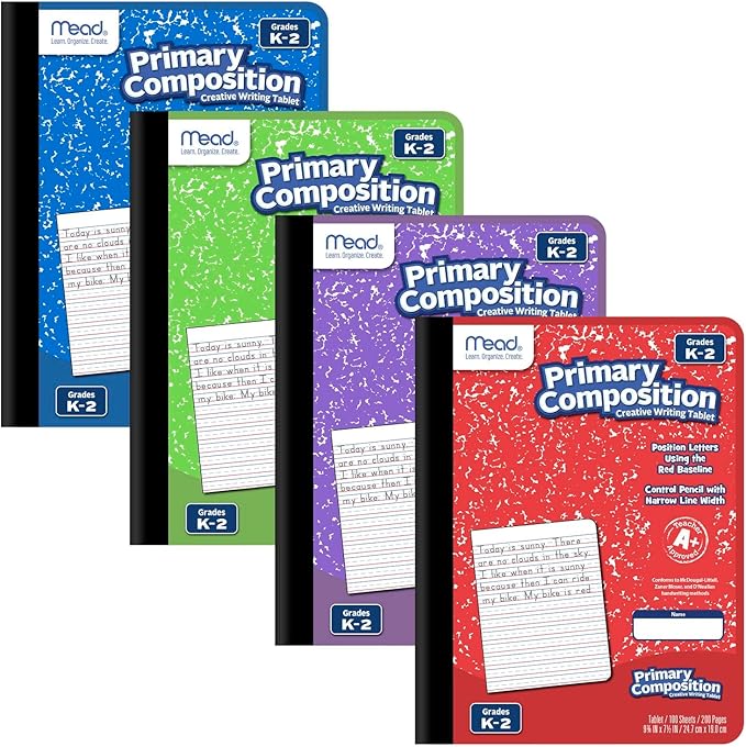 Mead Primary Composition Book, Primary Ruled Journal, Grades K-2, 7-1/2" x - Image 3