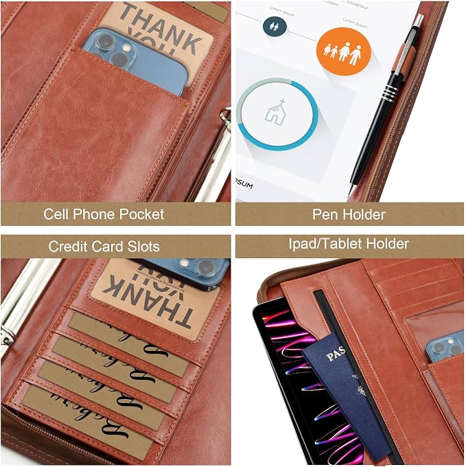 Faux Leather Portfolio Binder - Image 10