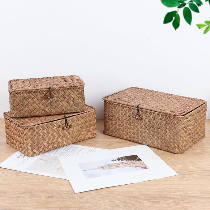 FEIALNDUO Wicker Shelf Baskets - Image 7