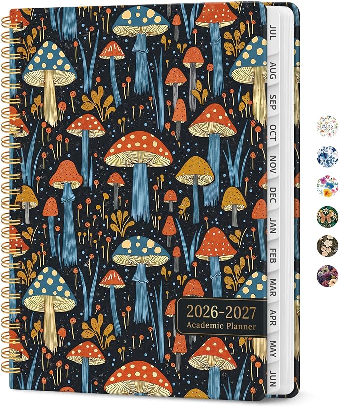 Planner 2026-2027, Academic Year Monthly and Weekly Calendar Planner, Jul 2026 by Taja