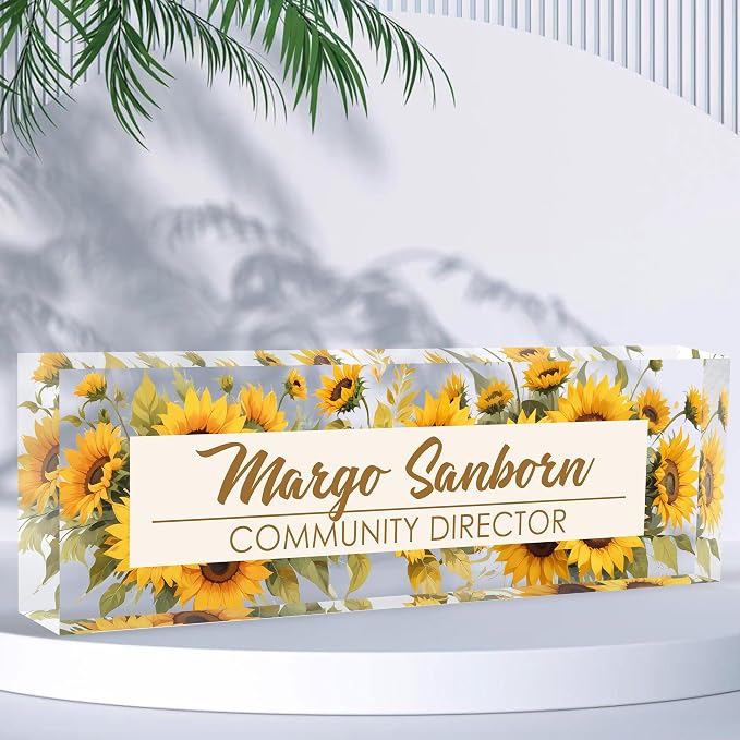 Personalized Office Name Plate, Custom Name Plate by Flpoxzd