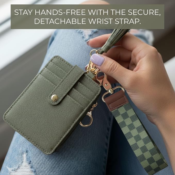 Stylish Wristlet Keychain Wallet - Image 7