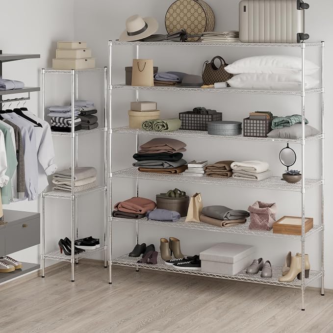 Regal Altair 21" Deep x 72" Wide x 86" Height Wire Shelving Kit | 6-Tier | NSF - Image 2