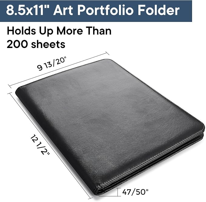 OOWOLF Padfolio with Clipboard Portfolio Binder - Image 3