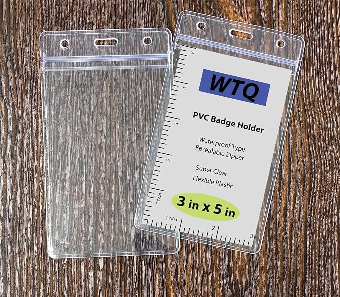 Waterproof Name Badge Holder, Sealable Name Tag Holder - Image 3