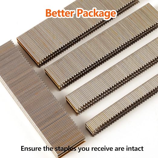 1000-Count 1 Inch Length, 18 Gauge 1/4 Inch Narrow Crown Staples, Heavy Duty - Image 4