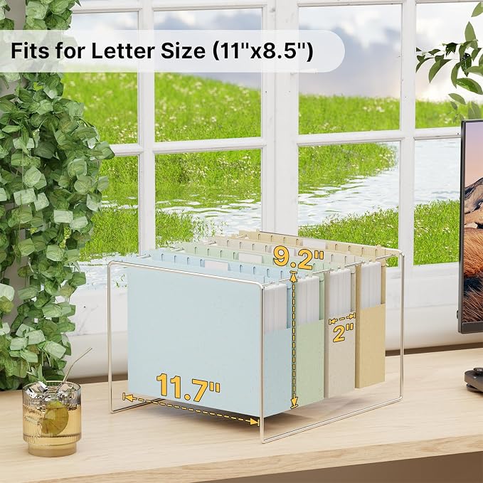 XINGIA Plastic Hanging File Folders, Letter Size - Image 2