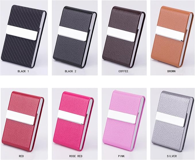 Business Card Holder with Ultra Slim Design, Business Card Case with Premium PU - Image 8