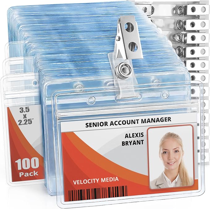 Mifflin-USA Horizontal Plastic Card Holder by MIFFLIN
