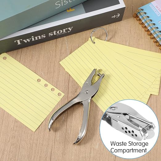 Single Hole Puncher 24 Pcs Mini Handheld 1/4in Round Hole Paper Punch Tool | 24 - Image 5