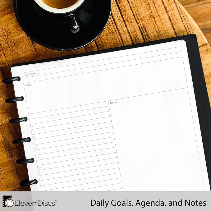 Eleven Discs Discbound Paper, Letter Size Daily Agenda Sheets - Image 3