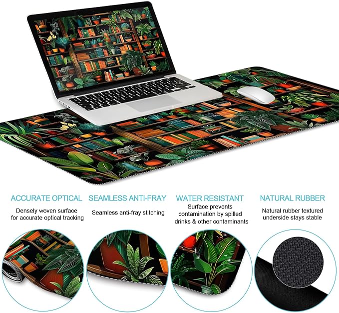 LIMKRIAN Book Mouse Pad Set Large Desk Matt - Image 3