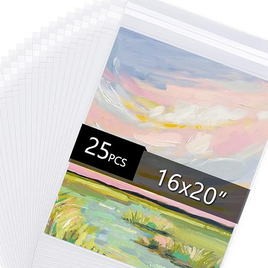 Falling in Art Acid Free 1.496mil Crystal Sealed Clear Bags by FallinginArt