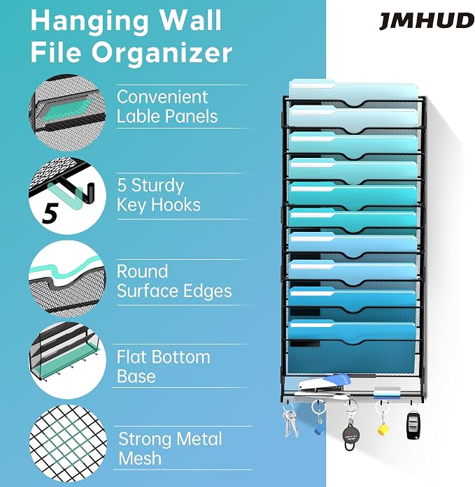 11 Tier Wall File Organizer - Image 2