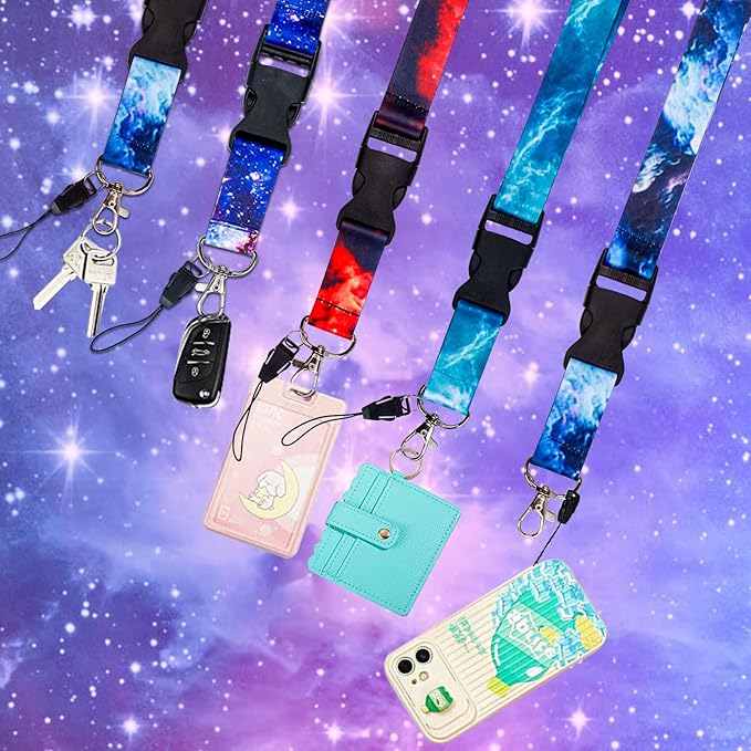 5 Pack Starry Sky Neck Lanyards - Image 5
