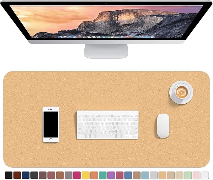 Hsurbtra Desk Pad, XL Extended Mouse Pad, Waterproof Desktop Blotter Protector by Hsurbtra