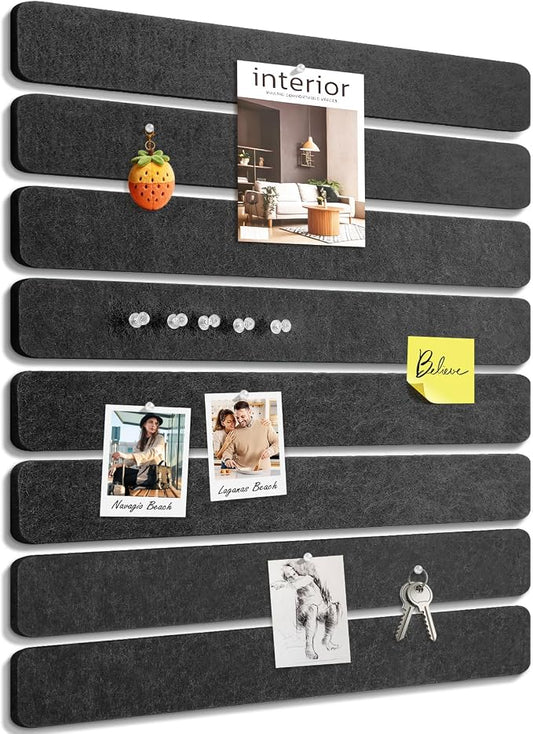 Small Cork Bulletin Board Tiles, Felt Wall Decor and Office Desk Accessories by faainit