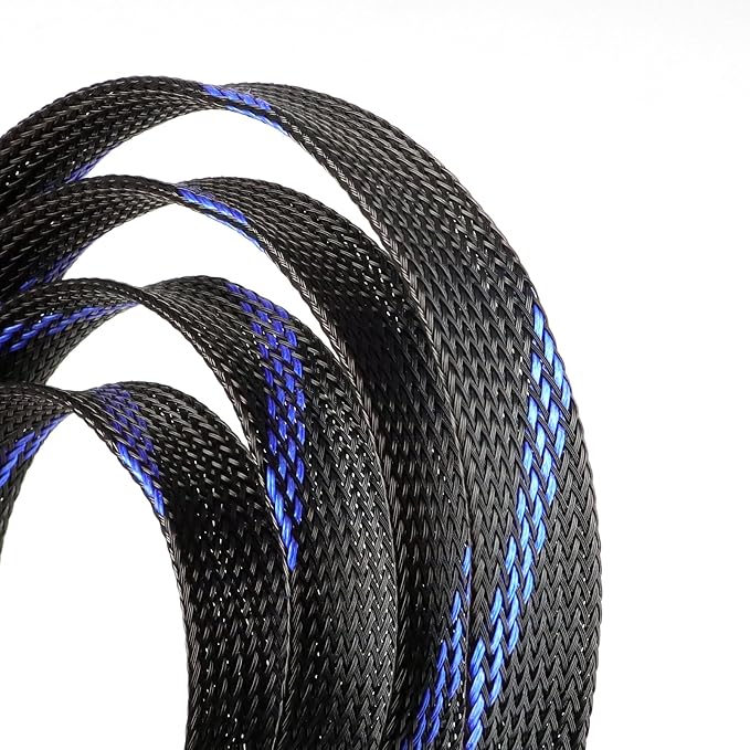 25ft PET Expandable Braided Cable Sleeve 13/16inch Pet Braided Cable Sleeve - Image 2