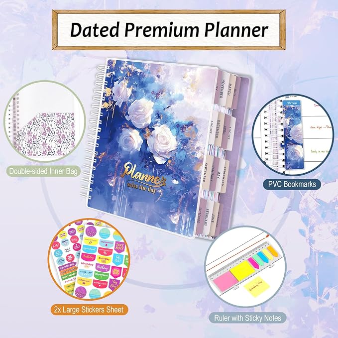 Planner 2026-2027, 18 Months Large Academic Daily Weekly Monthly Planner - Image 2