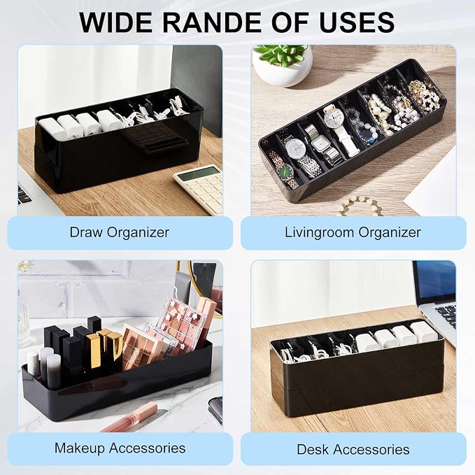 Tatuo 1 Pcs Cord Organizer for Drawer Desktop, Cable Organizer Box - Image 7