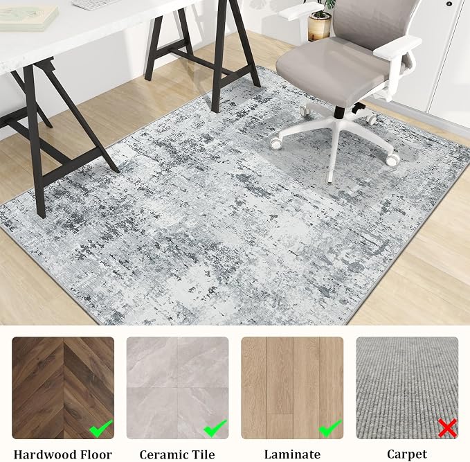 chakme Office Chair Mat for Hardwood Floor, Machine Wash - Image 3
